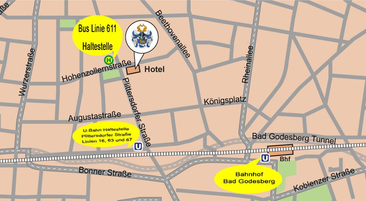 Hotel Am Hohenzollernplatz Бонн Екстер'єр фото